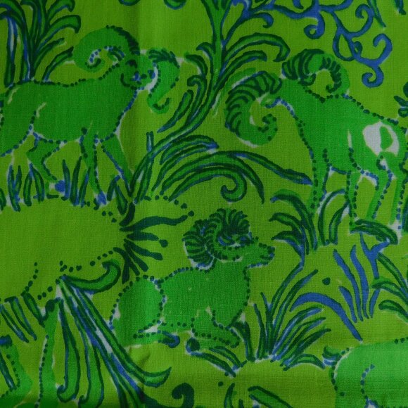 VTG Randy Lees by Zuzek Key West Hand Print fabric big horn sheep material 1 yd - Picture 3 of 16